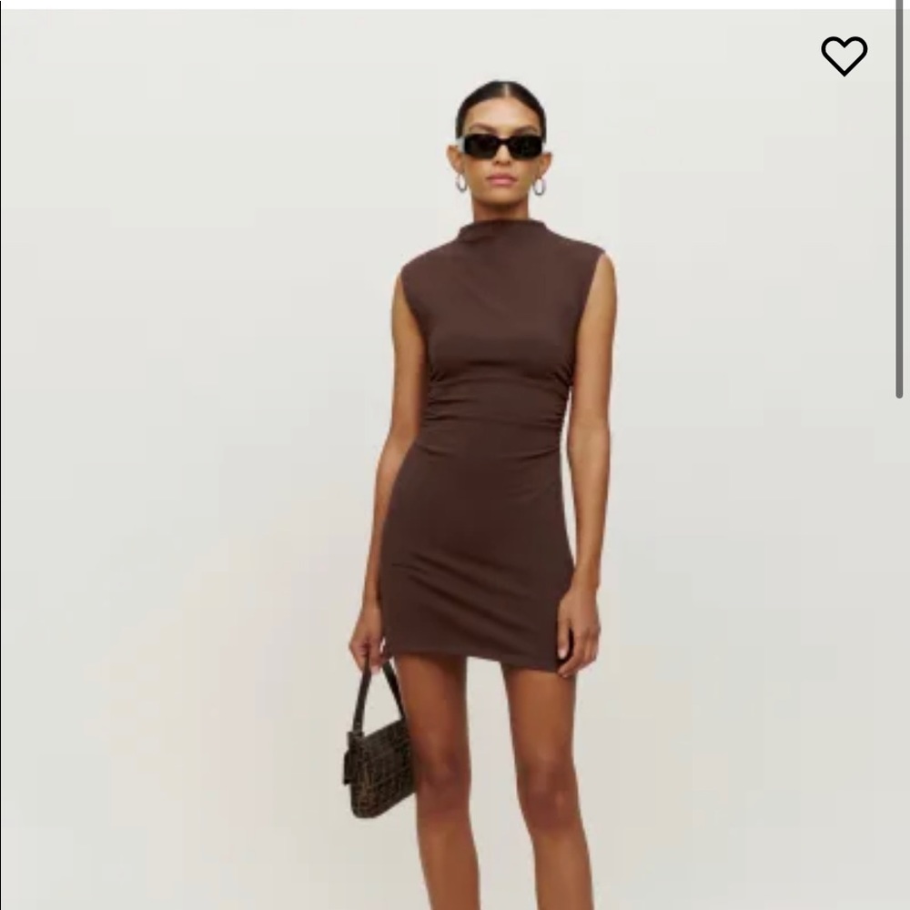 Reformation Alden Knit Dress, cafe